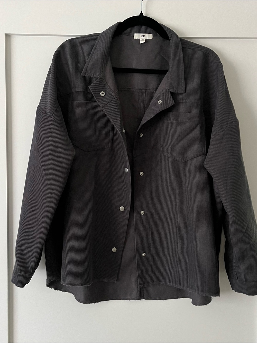 bp Dark Charcoal Corduroy Shacket